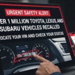 Over 1 Million Toyota, Lexus, and Subaru Vehicles Recalled