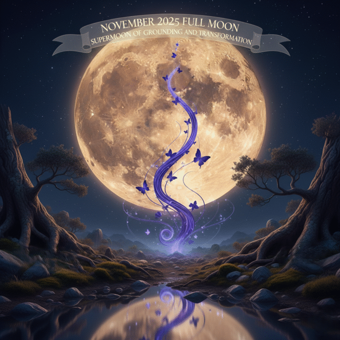 🌕 The November 2025 Full Moon: A Supermoon of Grounding and Transformation